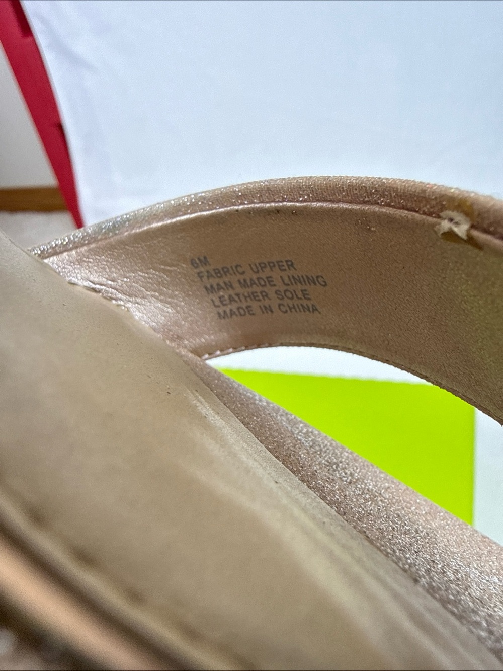 Gianni Bini Rose Gold Ronilynn Rhinestone Block Heel Sandals - Picture 4 of 4